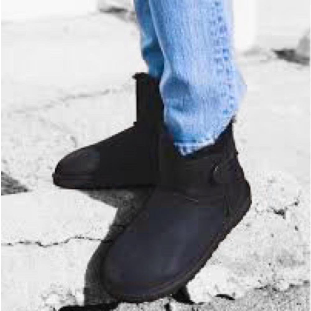UGG Mini Bailey Black Button Ankle Booties